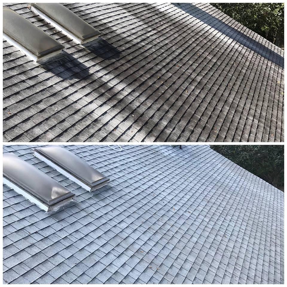 Roof Cleaning Before and After Dayton