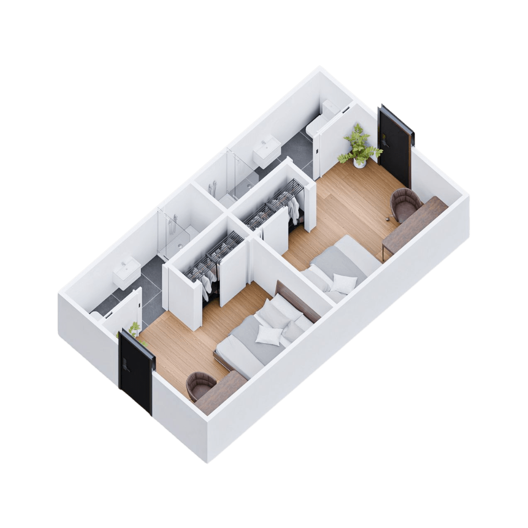 Our Tiny Houses are designed to maximize space while providing all the comforts of home. Each unit is thoughtfully crafted to ensure functionality and style, creating a cozy environment ideal for modern living. Compact Living Solutions What We Offer Tiny Houses