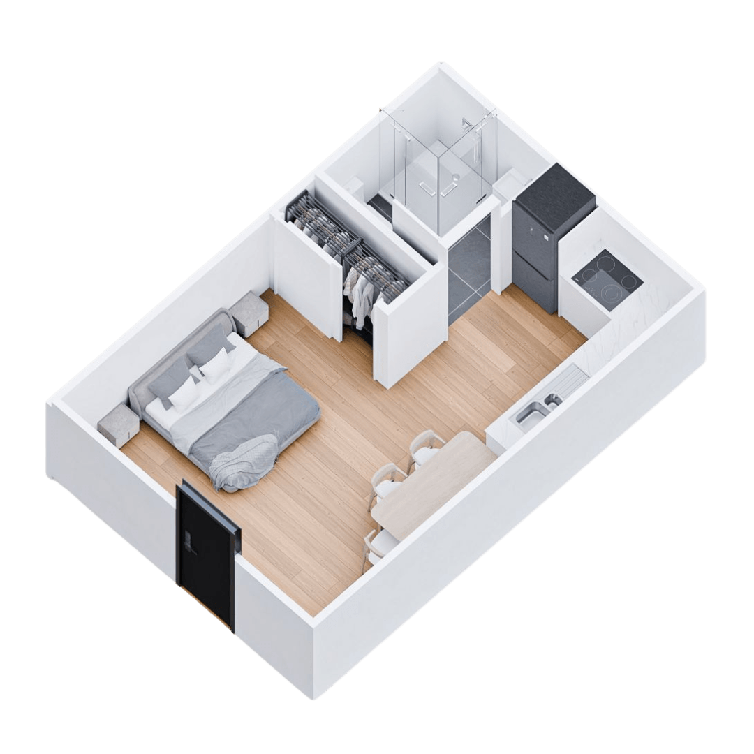 Our Tiny Houses are designed to maximize space while providing all the comforts of home. Each unit is thoughtfully crafted to ensure functionality and style, creating a cozy environment ideal for modern living. Compact Living Solutions What We Offer Tiny Houses