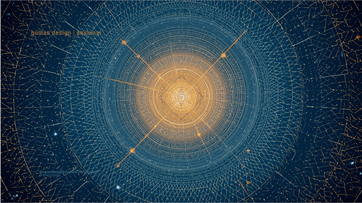 Human Design Left Angle Cross of Incarnation 24 44 13 7 illustrated as a luminous geometric mandala symbolizing pattern recognition, collective memory, quiet leadership, and guidance through life transitions and renewal