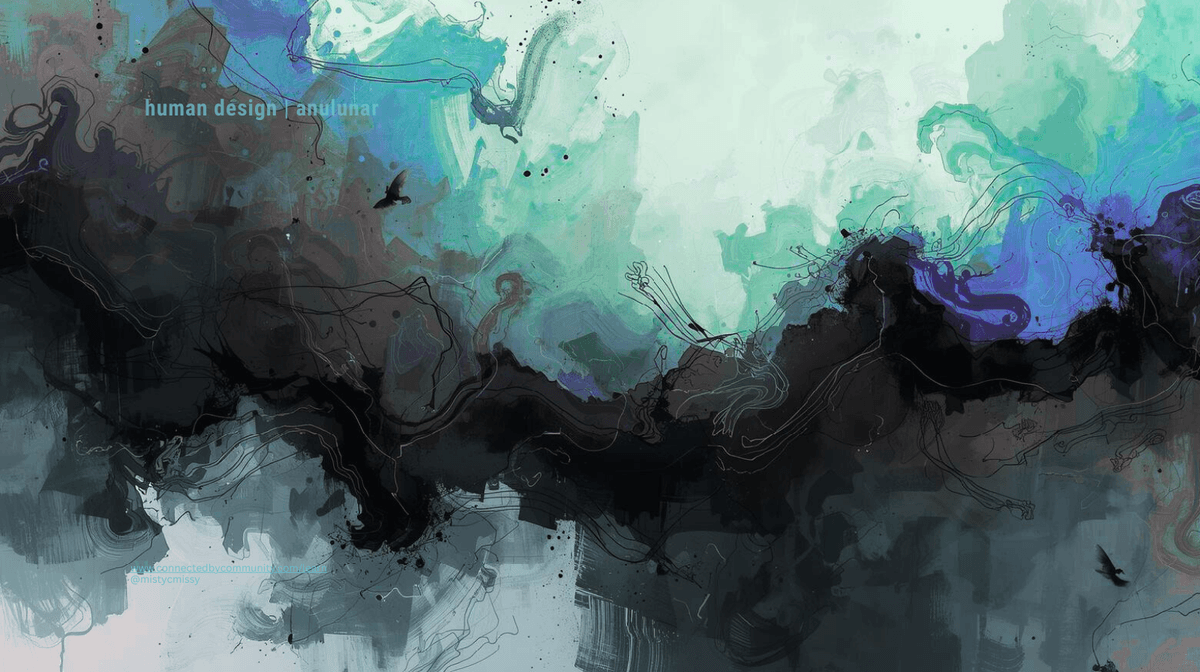 Abstract atmospheric artwork representing the Right Angle Cross of The Four Ways 44 24 33 19, symbolizing instinctive pattern recognition, deep contemplation, reflective retreat, emotional sensitivity, and preserved wisdom.