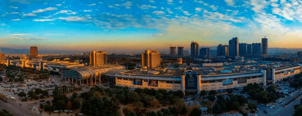 Vista panorámica del mercado de Yiwu