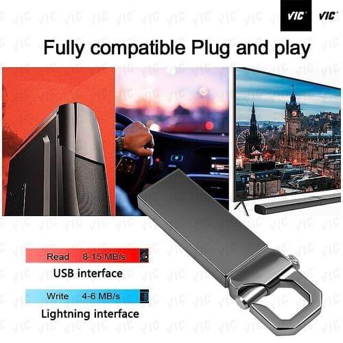 VIC 128GB USB3.0 Metal Flash Drives Portable Usb Drive Waterproof Memoria Usb Disk