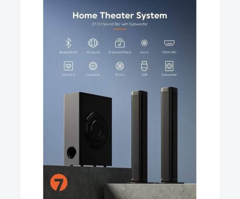 Media 7 Plus Ultra Modern High Quality Sound Bar