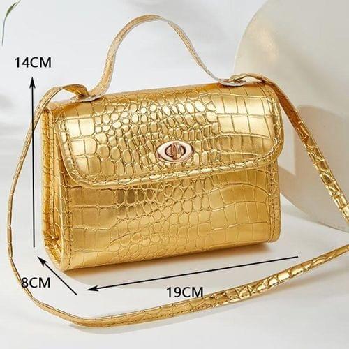 Women Bags Small Crossbody Bag PU Leather Handbags Ladies Bags Messenger Bag Shoulder Bag Gold