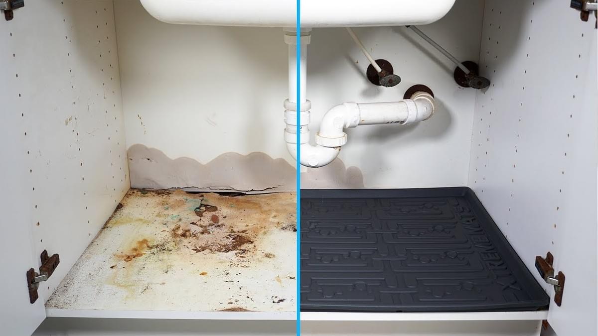How to fix a water leak under the kitchen sink water