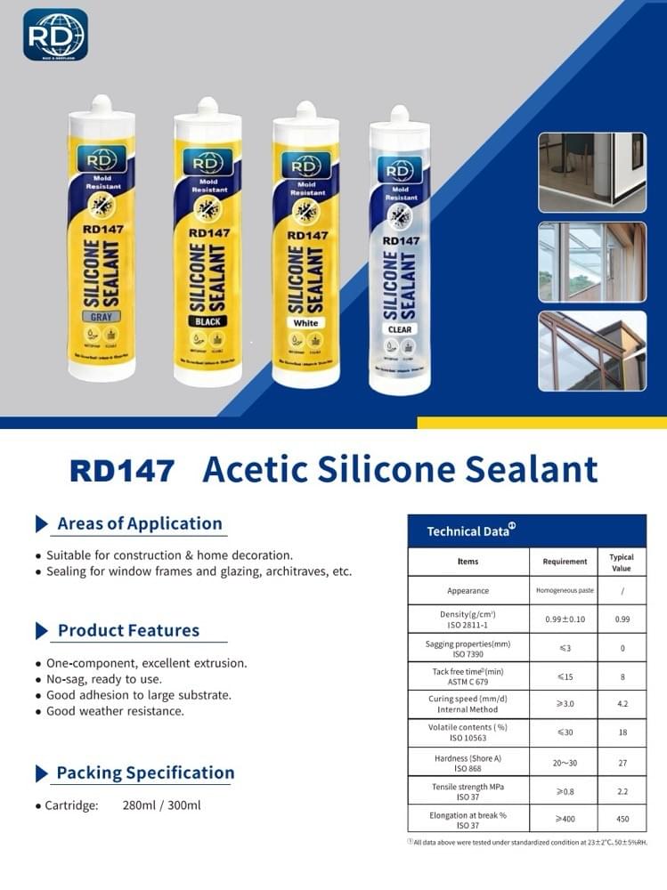RD147 Aseptic silicone sealant 