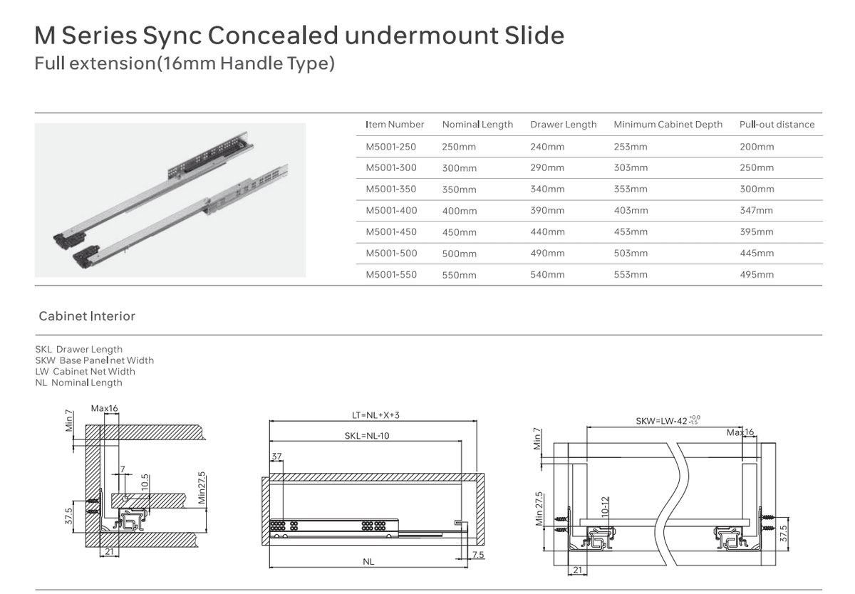 Ekati Slide rail 