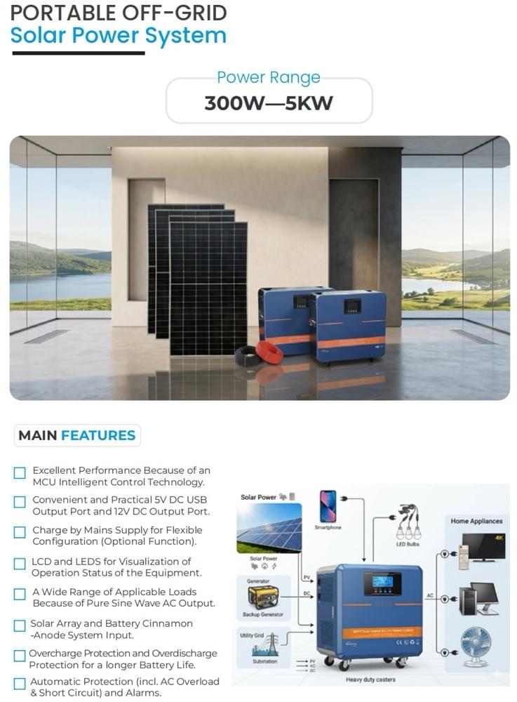Portable Solar power system off-grid