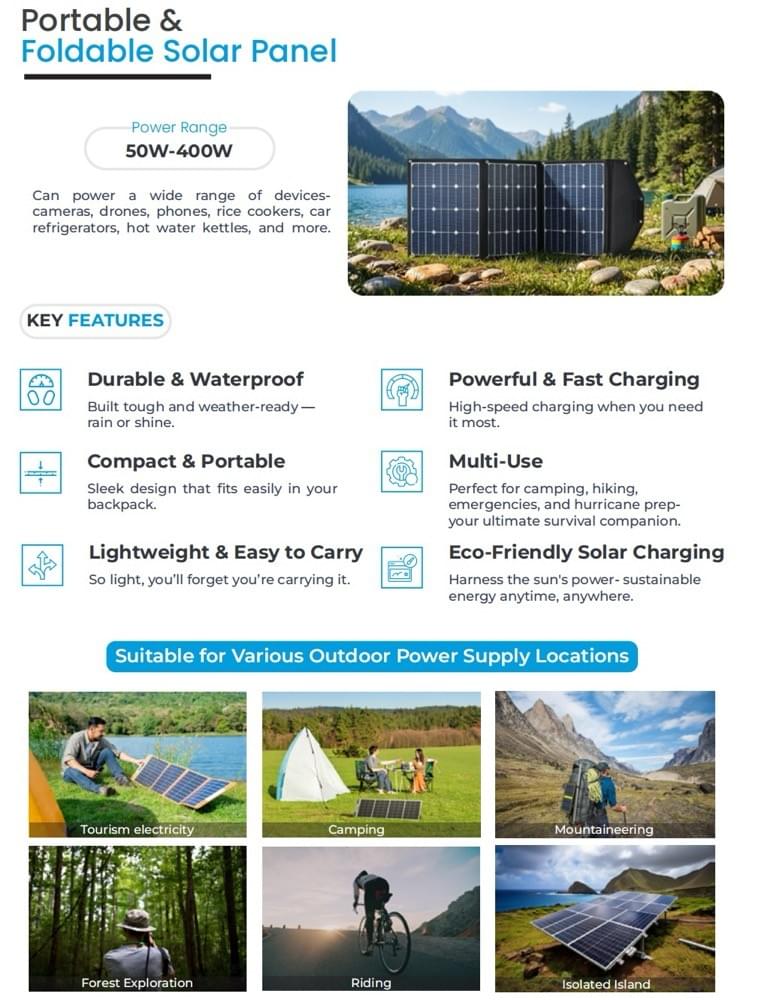 portable  folding Solar panel  