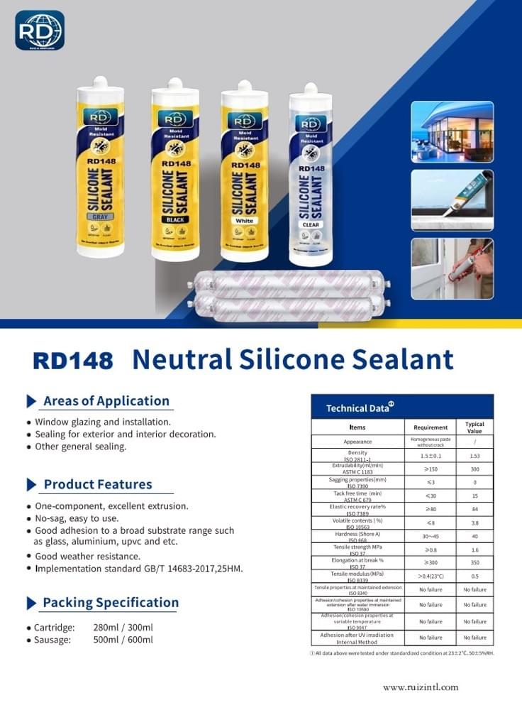 RD148 Neutral silicone sealant one-component 