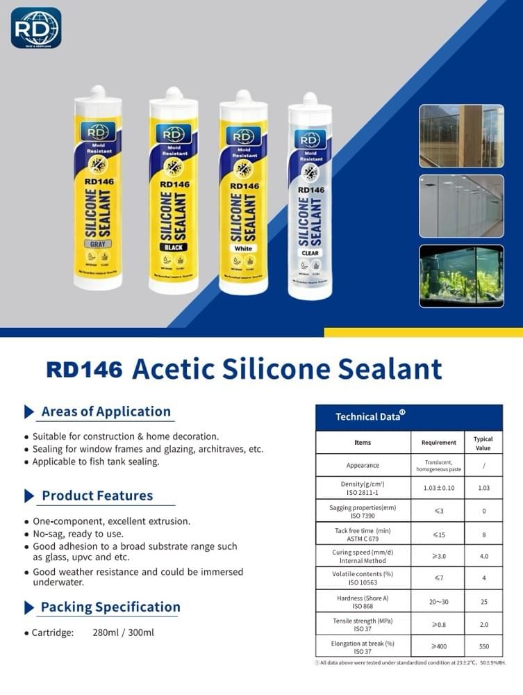 RD146 Aseptic slicone sealant 1