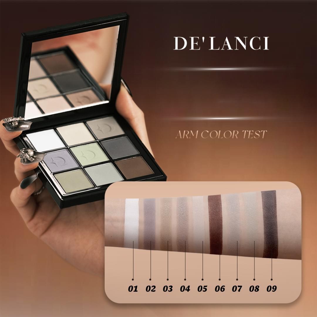 De'lanci 9-Colors Eyeshadow Palette