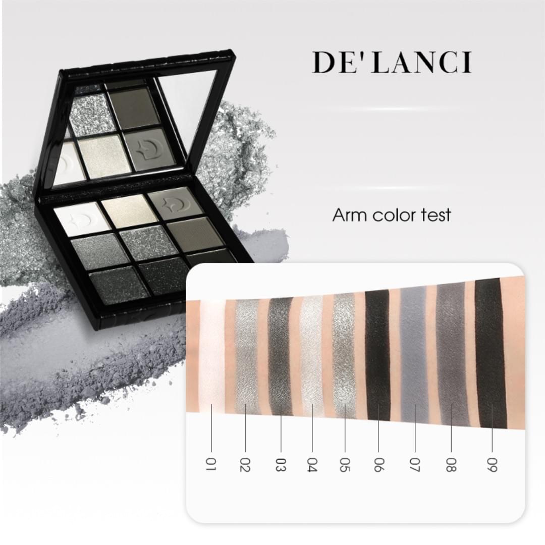 De'lanci 9-Colors Eyeshadow Palette