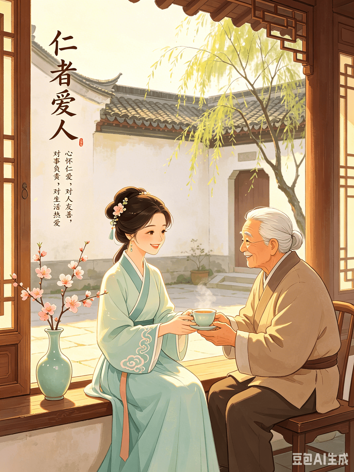 Eastern Philosophy Wisdom Series No. 30: Confucianism’s “Heart of Benevolence” — With Love Inside, Life Shines Bright I. Philosophical Interpretation The core of the Confucian concept "The benevolent man loves others" (Ren Zhe Ai Ren) is to hold a heart of kindness: to be friendly toward people, responsible in your actions, and passionate about life. Benevolence is not just about grand, heroic gestures; it is found in daily acts of empathy, tolerance, care, and warmth.  A person with love in their heart sees the world as warm, others as kind, and life as beautiful. Conversely, someone filled with indifference finds fault everywhere, living in a cycle of complaint and conflict. Benevolence is not about sacrificing yourself; it is about nourishing your own soul. It isn’t about people-pleasing; it’s about illuminating your own path. When there is love within, life naturally glows. II. Practical Application In practice, this means showing a bit more patience and care toward your family to create a warmer home. It means offering more understanding and help to colleagues to foster a harmonious workplace. When you approach life with zest and sincerity, even ordinary days become more flavorful.  Many who once felt cold or cynical have found that practicing benevolence transforms their mindset into something far more positive, attracting warmth in return. Benevolence isn't an exhausting "output" of energy—it is a two-way street of warmth that leads to genuine happiness. III. Summary A heart of benevolence is the brightest light a person can carry. The quality of our lives depends entirely on the state of our hearts: if there is love within, love is everywhere; if there is warmth within, the world feels cozy; if there is light within, the darkness vanishes. Love is hidden in the smallest details: a "thank you," a helping hand, a moment of patience, or an act of forgiveness. Benevolence is not a high bar set only for saints; it is a daily practice for everyone. Being good to your family is a blessing; being kind to others is a mark of character; being in love with life is true wisdom. To practice benevolence is to choose kindness and patience every day. It means trading complaints for empathy and indifference for engagement. Gradually, you will realize that while the world around you may not have changed, your eyes now hold light, your heart holds warmth, and your feet find a clearer path. Living with love is the ultimate way to live a luminous life. Sagesse de la Philosophie Orientale  Série n° 30 : « Le Cœur de la Bienveillance » du confucianisme — L’amour au cœur, la vie rayonne  I. Interprétation philosophique  L’essence du concept confucéen « L’homme bienveillant aime les autres » (Ren Zhe Ai Ren) réside dans la bonté du cœur : être amical envers autrui, responsable de ses actes et passionné par la vie. La bienveillance ne se limite pas aux grands gestes héroïques ; elle se manifeste dans les actes quotidiens d’empathie, de tolérance, d’attention et de chaleur humaine.  Une personne qui a l’amour au cœur perçoit le monde comme chaleureux, les autres comme bienveillants et la vie comme belle. À l’inverse, une personne indifférente critique tout, prisonnière d’un cycle de plaintes et de conflits. La bienveillance ne consiste pas à se sacrifier, mais à nourrir son âme. Il ne s’agit pas de plaire à tout le monde, mais d’éclairer son propre chemin. Quand l’amour est présent en nous, la vie rayonne naturellement.  II. Application pratique  Concrètement, cela signifie faire preuve de plus de patience et d'attention envers sa famille pour créer un foyer chaleureux. Cela signifie aussi offrir davantage de compréhension et d'aide à ses collègues pour favoriser un environnement de travail harmonieux. Aborder la vie avec enthousiasme et sincérité donne du sens même aux journées les plus ordinaires.  Nombreux sont ceux qui, autrefois froids ou cyniques, ont constaté que la bienveillance transforme leur état d'esprit en quelque chose de bien plus positif, attirant en retour de la chaleur humaine. La bienveillance n'est pas un gaspillage d'énergie, mais un échange chaleureux qui mène au bonheur véritable.  III. Résumé Un cœur bienveillant est la plus belle lumière qu'une personne puisse porter. La qualité de notre vie dépend entièrement de l'état de notre cœur : si l'amour nous habite, l'amour est partout ; si la chaleur nous habite, le monde est réconfortant ; si la lumière nous habite, les ténèbres disparaissent.  L'amour se cache dans les plus petits détails : un « merci », un coup de main, un instant de patience, un acte de pardon. La bienveillance n'est pas un idéal réservé aux saints ; c'est une pratique quotidienne pour chacun. Prendre soin de sa famille est une bénédiction ; la gentillesse envers autrui est une marque de caractère ; aimer la vie est la véritable sagesse.  Pratiquer la bienveillance, c'est choisir la bonté et la patience chaque jour. C'est troquer les plaintes contre l'empathie et l'indifférence contre l'engagement. Peu à peu, vous réaliserez que même si le monde autour de vous n'a pas changé, votre regard s'illumine, votre cœur se réchauffe et vos pas trouvent un chemin plus clair. Vivre dans l'amour est la voie par excellence vers une vie rayonnante.