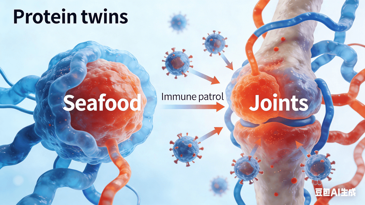 Episode 2: Bluto’s Seafood Disaster – The Truth About Broken Immune Tolerance At yesterday’s seafood feast, Bluto had stuffed himself with three big plates of cold seafood and snuck half a bottle of hard liquor. In the middle of the night, he broke out in itchy hives, his joints swollen and red, hurting so bad he rolled around—he couldn’t even turn over without wincing. In the end, Popeye and Olive Oyl had to rush him to the harbor clinic in the middle of the night. In the clinic that morning, Bluto huddled under a blanket, pale as a ghost. He scratched his itchy arm while sighing: “Popeye, did I eat something bad? Why does my whole body hurt? It feels like a million little bugs are biting me.” Popeye sat by his bed, holding a glass of warm water, explaining patiently: “It’s not food poisoning—it’s your immune system ‘having a mix-up.’ The seafood you ate has a special protein that looks almost identical to the protein in your joint cells, like twins. It tricked your immune patrol.” Olive Oyl brought over the ointment the doctor had prescribed, gently applying it to Bluto’s swollen joints: “So, the immune patrol thought the seafood protein was an enemy, but when they attacked it, they accidentally hurt Bluto’s own joint cells?” “Exactly!” Popeye nodded, his tone turning a little serious. “This mix-up is called a cross-reaction, and it’s the most common reason immune tolerance breaks. It’s like the harbor patrol mistaking a fishing boat coming from far away for a pirate ship, firing cannons and hurting their own people.” He added: “There’s another case—like rheumatic fever. The antigen of streptococci looks a lot like the antigen of heart valves. When the immune patrol attacks the streptococci, it accidentally hurts the heart valves, and over time, that damages the heart. Besides cross-reactions, problems with the thymus and bone marrow’s ‘training system’ (so they can’t kick out confused patrolmen), genetics, constant stress, or viral infections can all break the iron rule of immune tolerance.” Bluto patted his stomach in regret: “It’s all my fault for being so greedy. I ate too much, and bad seafood too—no wonder my immune system had such a big mix-up.” Popeye ruffled his hair with a smile: “Don’t beat yourself up. This also let us see the truth about broken immune tolerance. Next episode, we’ll find out how to help your immune patrol ‘correct their mistake’ and recognize their own people again.”