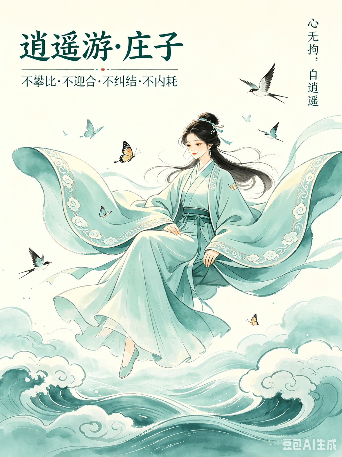 Eastern philosophical wisdom Series No. 36: Zhuangzi’s "Wandering at Ease" — Living Without Shackles I. Philosophical Interpretation Zhuangzi’s "Wandering at Ease" (Xiao Yao You) is not about being reckless or idle. It is about liberating the mind from the shackles of external judgment, secular standards, and emotional obsessions. We are often kidnapped by "shoulds," "musts," and the pressure to conform, leading to a life of exhaustion and suppression. True "wandering" is inner freedom: not comparing, not people-pleasing, and not overthinking. It is about living at your own pace, walking your own path, and viewing your own scenery with a heart that is open and unconfined. II. Practical Application You don’t have to be a victim of age anxiety; being single at 30 can be a wonderful choice. You don’t have to be swallowed by "hustle culture"; working steadily is just as valid as racing to the top. If you make a mistake, fix it and let it go.  Those who once felt suffocated by societal expectations find that a "wandering" mindset brings immense relief. They become more attuned to the freedom of the wind, the drifting of clouds, and the stretching of their own souls. III. Summary "Wandering at Ease" is the ultimate form of freedom. Real freedom isn't the ability to do whatever you want; it’s the strength to refuse what you don’t want. It isn’t about external indulgence, but internal release. When you are no longer bound by others' eyes, social benchmarks, or the chains of desire, you are free. If the heart is free, you can wander anywhere. This isn't about escaping reality; it’s about keeping your soul intact within reality. It’s not about being irresponsible; it’s about not letting responsibilities crush your spirit. To practice this, let go of obsession and accept yourself. Focus on your own journey. You will find that beauty is everywhere: in the morning breeze, the sunset glow, and the warmth of companionship. A mind without shackles is the highest state of human existence. Sagesse de la Philosophie Orientale Série n° 36 : « La flânerie sereine » de Zhuangzi – Vivre libre  I. Interprétation philosophique  La flânerie sereine (Xiao Yao You) de Zhuangzi ne prône ni l’insouciance ni l’oisiveté. Il s’agit de libérer l’esprit des chaînes du jugement extérieur, des normes profanes et des obsessions émotionnelles. Nous sommes souvent prisonniers des « il faut », des « obligations » et de la pression sociale, ce qui nous conduit à une vie d’épuisement et d’oppression. La véritable flânerie est une liberté intérieure : ne pas se comparer aux autres, ne pas chercher à plaire à autrui, ne pas trop réfléchir. Il s’agit de vivre à son propre rythme, de suivre son propre chemin et de contempler son environnement avec un cœur ouvert et libre.  II. Application pratique Nul besoin de subir l’angoisse de l’âge ; être célibataire à 30 ans peut être un choix merveilleux. Nul besoin de se laisser happer par la « culture du surmenage » ; travailler régulièrement est tout aussi valable que de viser le sommet. Si vous faites une erreur, corrigez-la et passez à autre chose.  Ceux qui se sentaient autrefois étouffés par les attentes de la société trouvent un immense soulagement dans une attitude vagabonde. Ils deviennent plus sensibles à la liberté du vent, au vol des nuages et à l'épanouissement de leur âme.  III. Résumé « Vagabonder en toute sérénité » est la forme ultime de liberté. La véritable liberté n'est pas la capacité de faire tout ce que l'on veut ; c'est la force de refuser ce que l'on ne veut pas. Il ne s'agit pas de céder aux plaisirs extérieurs, mais de se libérer intérieurement.  Lorsque vous n'êtes plus prisonnier du regard des autres, des normes sociales ou des chaînes du désir, vous êtes libre. Si le cœur est libre, vous pouvez aller où bon vous semble. Il ne s'agit pas de fuir la réalité, mais de préserver l'intégrité de son âme au sein même de celle-ci. Il ne s'agit pas d'être irresponsable, mais de ne pas laisser les responsabilités vous accabler.  Pour pratiquer cela, abandonnez l'obsession et acceptez-vous tel que vous êtes. Concentrez-vous sur votre propre chemin. Vous découvrirez que la beauté est partout : dans la brise matinale, les lueurs du crépuscule et la chaleur de la compagnie. Un esprit libre de toute entrave est l'état le plus élevé de l'existence humaine.