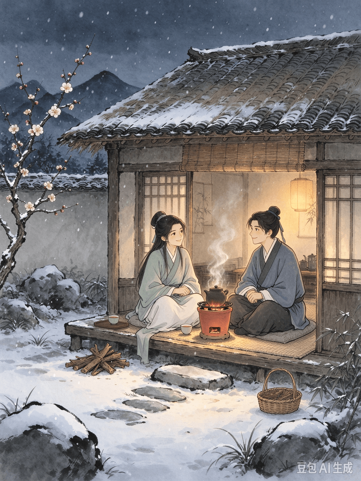 Classical Poetry Healing Article 3: Bai Juyi's "Asking Liu Nineteen" — Cherishing True Friends, Enjoying Simple Gatherings, and Alleviating Loneliness Through Warmth I. Original Poem Newly brewed, unfiltered wine, A small stove of red clay. Evening is coming, and the sky threatens snow, Will you join me for a cup? II. Poem Interpretation In just twenty characters, this is the gentlest chapter on social healing in classical poetry. It is specifically meant to cure the inner friction caused by empty solitude, social fatigue, and the loneliness of having no one who truly understands you. As dusk approaches and a snowstorm brews, the poet prepares newly brewed rice wine and a warm little stove. With a simple invitation—free of transactional pleasantries or complicated socializing—he merely hopes a kindred spirit will come over for a relaxed chat. This poem draws a sharp contrast between two types of socializing. One is obligatory, ineffective networking, filled with empty greetings, status comparisons, and mutual exploitation, which leaves you physically and mentally exhausted afterward. The other is the kind of intimate gathering seen in "Asking Liu Nineteen"—simple, sincere, and deeply relaxed. There is no need for deliberate masks or people-pleasing; you just chat around the stove, melting away the loneliness of solitude. Many people fall into two extremes of emotional exhaustion: they either fear the complexity of human relationships and completely isolate themselves, processing all their grievances alone while negative emotions pile up; or they are forced into extensive transactional socializing, reluctantly catering to others and draining their energy. Bai Juyi offers a balanced path: you don't need a massive network, but you must hold onto one or two true confidants. A cold, snowy night easily breeds loneliness, and the human heart inherently needs warm companionship. When a few genuine friends sit around chatting, you don't even need to unburden heavy hearts; just sitting together in company is enough to dilute the melancholy in your soul. True healing is never about stubbornly carrying all your emotions alone, but having someone willing to share the gentle, ordinary moments of life with you. III. Real-world Application The inner friction of loneliness is incredibly common among modern people. Young adults living alone return to empty apartments after work with no one to share their joys and sorrows, often sinking into low moods late at night. Workplace socializing often feels purely transactional, leaving people without friends they can truly confide in, forcing them to process troubles entirely on their own. Introverts may be reluctant to reach out, isolating themselves long-term, allowing unspoken worries to build up into endless overthinking. You can practice the mindset of "gathering around the stove" to bid farewell to loneliness and anxiety: •	Maintain a small circle of close friends and abandon ineffective socializing. Don't force yourself to fit into noisy crowds. Cut back on dinners filled with social climbing and calculation. Save your time for true friends whose values align with yours and whom you feel entirely comfortable around. High-quality companionship easily beats low-quality conformity. •	Proactively initiate simple invitations to break out of your isolated island. When you are feeling down or lonely, take the initiative to invite a good friend over. It doesn't require grand plans or reservations—a cup of hot tea, a simple meal, or just chatting on the couch is enough. Simple companionship can dismantle negative emotions and dispel the heavy weight of solitude. •	Drop the social mask and comfortably reveal your true self. You don't need to be perfect around genuine friends. Don't hide your fatigue, grievances, or vulnerabilities, and don't force a fake smile. Open up your heart; when your emotions are met with empathy, your loneliness will naturally dissipate. •	Embrace mutual effort and cherish each other's warmth. Maintaining a friendship shouldn't be one-sided. Proactively check in on your friends, and gracefully accept their company and comfort when you need it. This two-way emotional nourishment provides a long-lasting defense against life's loneliness and exhaustion. A snowy winter night calls for warm wine, and the hardships of the human world call for true friends. Hold onto a few genuine connections, enjoy the warmth of simple gatherings, dissolve the melancholy of solitude, and live a warm, relaxed life.  La poésie classique comme source de guérison Article 3 : « Invitation à Liu Dix-Neuf » de Bai Juyi — Chérir les vrais amis, apprécier les rencontres simples et apaiser la solitude par la chaleur humaine I. Le poème original Vin de riz fraîchement brassé et non filtré, un petit réchaud d'argile rouge. Le soir tombe et le ciel menace de neiger ; viendrez-vous partager une coupe avec moi ? II. Interprétation du poème En seulement vingt caractères, ce poème offre l'une des évocations les plus douces de la guérison par le lien social dans la poésie classique. Il vise spécifiquement à apaiser les tourments intérieurs nés d'une solitude vide, de la fatigue sociale et du sentiment d'isolement de celui que personne ne comprend vraiment. Alors que le crépuscule approche et qu'une tempête de neige se prépare, le poète prépare du vin de riz nouveau et allume un petit réchaud chaleureux. Par une invitation simple — dénuée de politesses intéressées ou de mondanités complexes — il espère simplement qu'une âme sœur viendra partager une conversation détendue. Ce poème établit un contraste saisissant entre deux types de relations sociales. D'un côté, il y a le réseautage obligé et inefficace, fait de salutations creuses, de comparaisons de statut et d'exploitation mutuelle, qui laisse l'individu épuisé physiquement et mentalement. De l'autre, il y a la rencontre intime illustrée par « Invitation à Liu Dix-Neuf » : simple, sincère et profondément détendue. Nul besoin de masques ou de chercher à plaire à tout prix ; on discute simplement autour du réchaud, dissolvant ainsi la solitude. Beaucoup de gens tombent dans l'un des deux extrêmes de l'épuisement émotionnel : soit ils redoutent la complexité des relations humaines et s'isolent totalement, gérant seuls leurs griefs tandis que les émotions négatives s'accumulent ; soit ils se voient contraints à une vie sociale utilitaire et intense, cherchant à complaire aux autres à contrecœur et s'épuisant à la tâche. Bai Juyi propose une voie équilibrée : il n'est pas nécessaire d'avoir un vaste réseau, mais il faut préserver un ou deux véritables confidents. Une nuit froide et enneigée engendre facilement la solitude, et le cœur humain a un besoin inné d'une compagnie chaleureuse. Lorsque quelques amis sincères discutent ensemble, il n'est même pas nécessaire de confier ses peines les plus lourdes ; le simple fait d'être en bonne compagnie suffit à dissiper la mélancolie de l'âme. La véritable guérison ne consiste pas à porter obstinément toutes ses émotions en solitaire, mais à trouver quelqu'un prêt à partager avec vous les moments doux et ordinaires de la vie. III. Application concrète Le sentiment intérieur de solitude est extrêmement répandu de nos jours. Après le travail, les jeunes adultes vivant seuls rentrent dans des appartements vides, sans personne avec qui partager leurs joies et leurs peines, sombrant souvent dans la mélancolie à la nuit tombée. Les interactions sociales au travail semblent souvent purement transactionnelles ; privées d'amis à qui se confier véritablement, les personnes se retrouvent contraintes de gérer leurs soucis entièrement seules. Les introvertis peuvent hésiter à aller vers les autres, s'isolant durablement et laissant leurs inquiétudes inexprimées s'accumuler en une rumination mentale incessante. Vous pouvez adopter l'état d'esprit du « rassemblement autour du poêle » pour dire adieu à la solitude et à l'anxiété : •	Entretenez un cercle restreint d'amis proches et délaissez les relations sociales superficielles. Ne vous forcez pas à vous intégrer dans des foules bruyantes. Réduisez les dîners motivés par l'ambition sociale ou le calcul. Réservez votre temps aux vrais amis dont les valeurs rejoignent les vôtres et en compagnie de qui vous vous sentez parfaitement à l'aise. Une compagnie de qualité vaut bien mieux qu'une conformité médiocre. •	Prenez l'initiative d'invitations simples pour briser votre isolement. Lorsque vous vous sentez abattu ou seul, invitez un bon ami chez vous. Pas besoin de grands projets ni de réservations : une tasse de thé chaud, un repas simple ou une simple discussion sur le canapé suffisent. Une présence bienveillante suffit à dissiper les émotions négatives et le poids de la solitude. •	Tombez le masque social et révélez votre véritable personnalité en toute sérénité. Vous n'avez pas besoin d'être parfait face à de vrais amis. Ne cachez ni votre fatigue, ni vos griefs, ni vos vulnérabilités, et ne vous forcez pas à afficher un sourire de façade. Ouvrez votre cœur ; lorsque vos émotions rencontrent de l'empathie, votre solitude s'estompe naturellement. •	Privilégiez l'effort mutuel et chérissez la chaleur de vos échanges. L'amitié ne doit pas être à sens unique. Prenez des nouvelles de vos amis et acceptez avec grâce leur compagnie et leur réconfort lorsque vous en avez besoin. Ce soutien émotionnel réciproque constitue un rempart durable contre la solitude et l'épuisement de la vie. Une nuit d'hiver enneigée appelle du vin chaud, tout comme les épreuves de la vie appellent de vrais amis. Préservez quelques liens authentiques, savourez la chaleur des rencontres simples, dissipez la mélancolie de la solitude et vivez une vie chaleureuse et détendue.