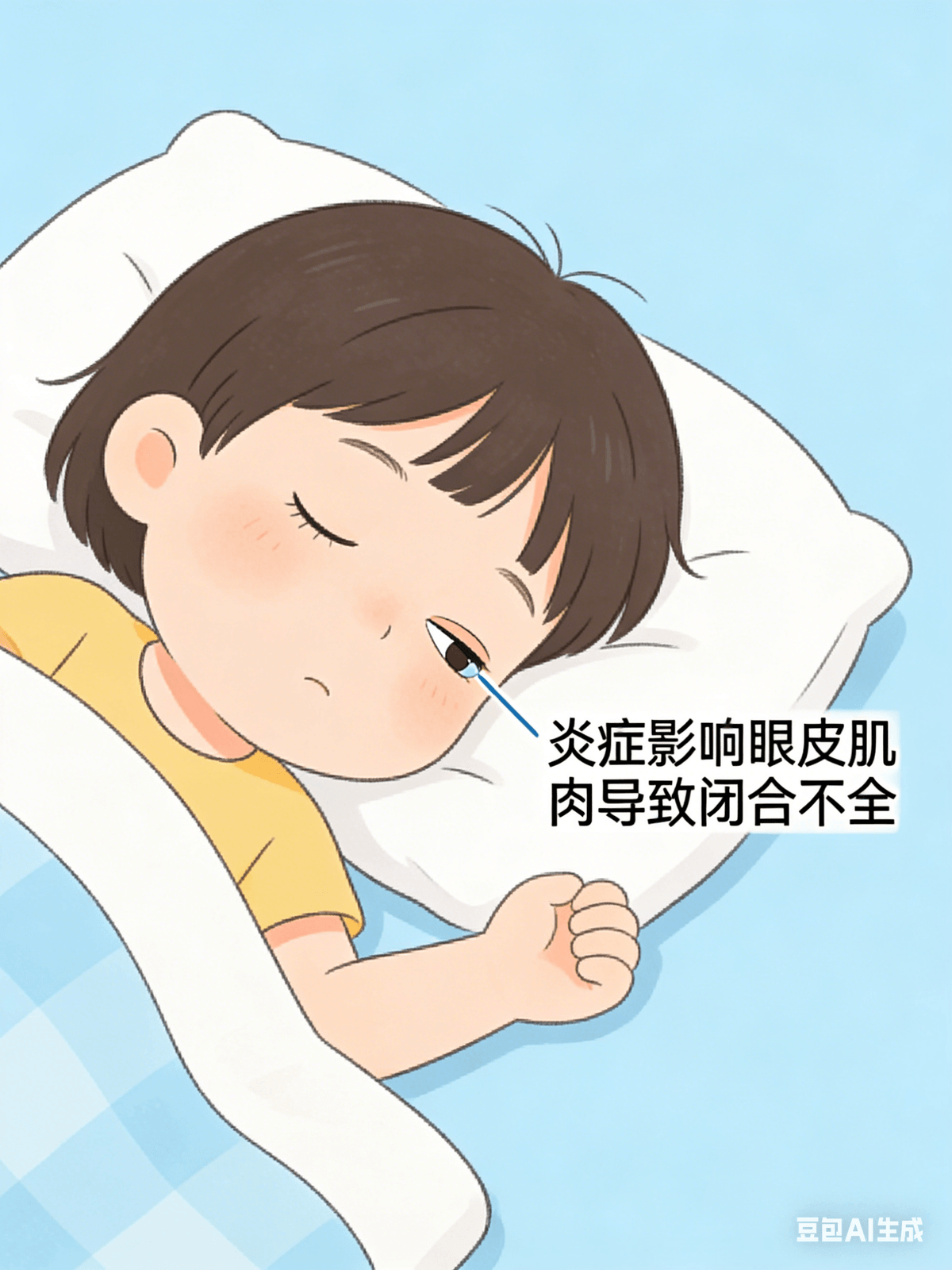 Question 6: What are the common symptoms of thyroid eye disease?  1. Eyes "bulging out" – The eyeball protrudes from its socket, causing the thyroid gland to become displaced and accumulate, pushing the eyeball outwards, making it appear bulging like a goldfish's bubble eyes.  2. Red and swollen eyes – Swollen eyelids and conjunctival congestion cause the thyroid gland to release inflammatory factors, making the eyelids and sclera red and swollen, like the eyes after rubbing them with sand for a long time.  3. Dry, gritty eyes – After the eyeball protrudes, the eyelids can no longer completely cover the eyeball, causing moisture on the surface of the eye to evaporate quickly, like water in an uncovered glass. Therefore, the eyes feel dry and gritty, as if there is dust in them.  4. Double vision – Inflammation can affect the small muscles that move the eyes, causing them to become unresponsive. For example, if you try to look to the left, one eye may turn, but the other may not follow, resulting in two images of the same thing, like seeing an apple as two separate objects.  5. Photophobia, tearing, dryness, and swelling – Eyes become extremely sensitive. When exposed to bright light (such as sunlight or flashlight beam), the eyes will squint and tear up, feeling uncomfortable as if just waking up to bright light.  6. Eyelids that don't close completely or open too wide – Some children (or adults) may find that their eyelids either don't close completely when sleeping, leaving a small slit, or they open them very wide, appearing as if they are "staring." This is caused by inflammation affecting the eyelid muscles.  In short, thyroid eye disease is essentially the eyes being disrupted by Graves' disease, resulting in bulging, red, swollen, dry, photophobic, and even double vision.