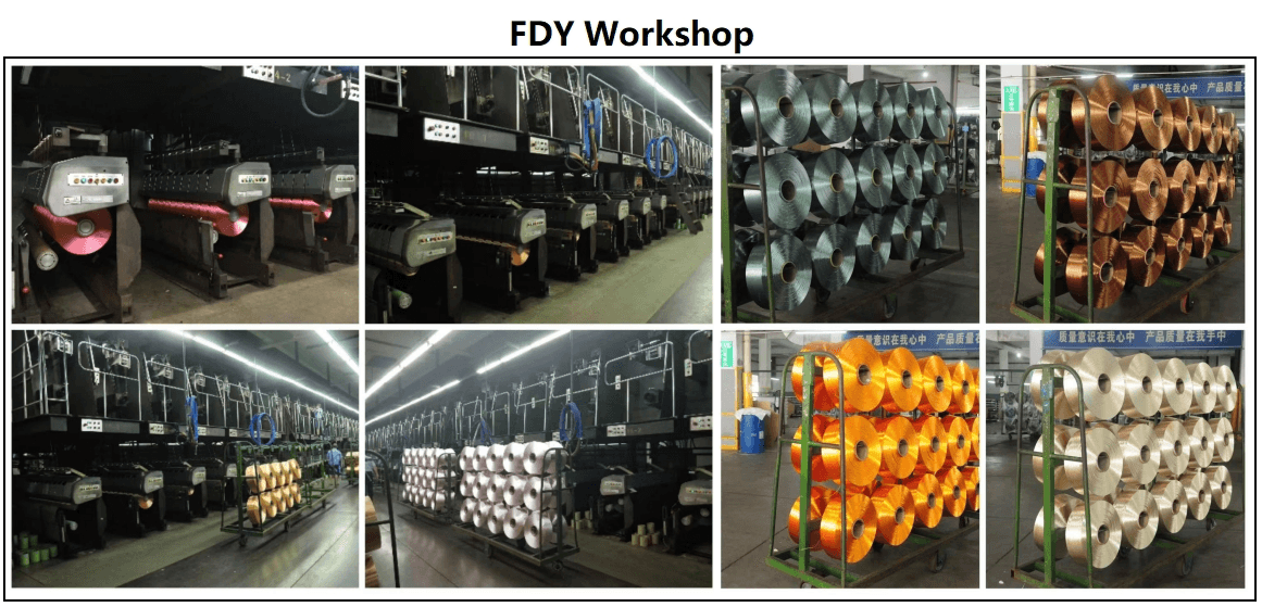 Polyester Filament Dope Dyed Yarn FDY 20D-600D 
