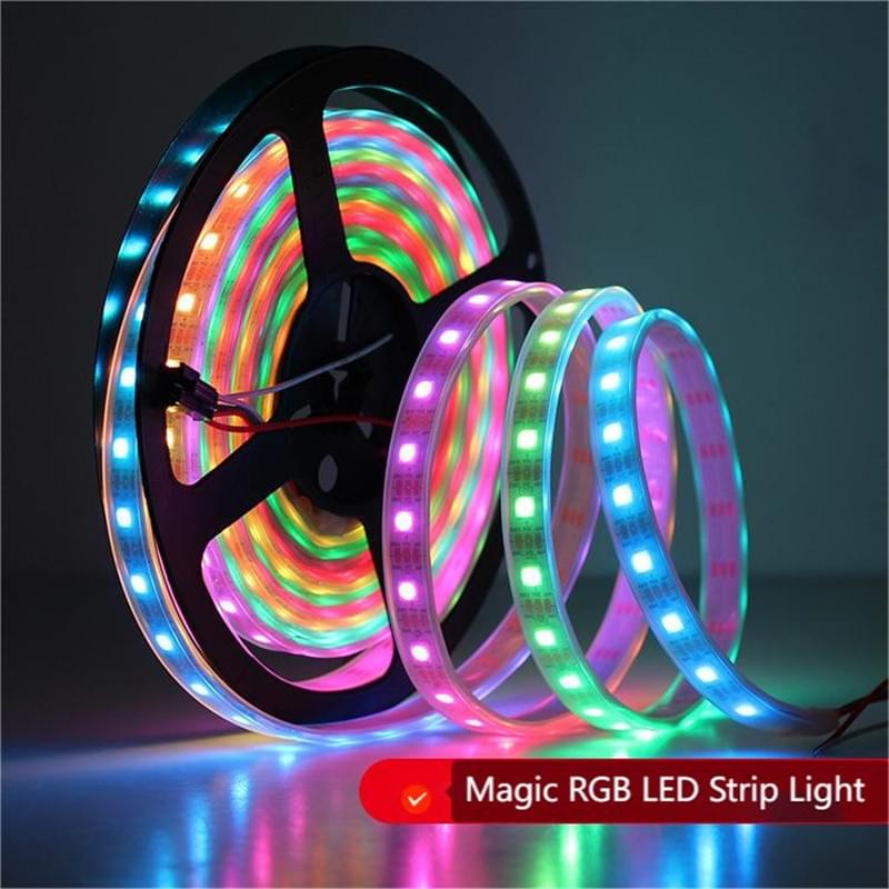 LED Strip with Power Adapter+Remote Control