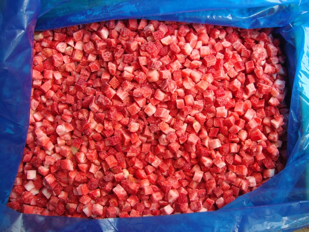 IQF Frozen Diced Strawberries Manufacture