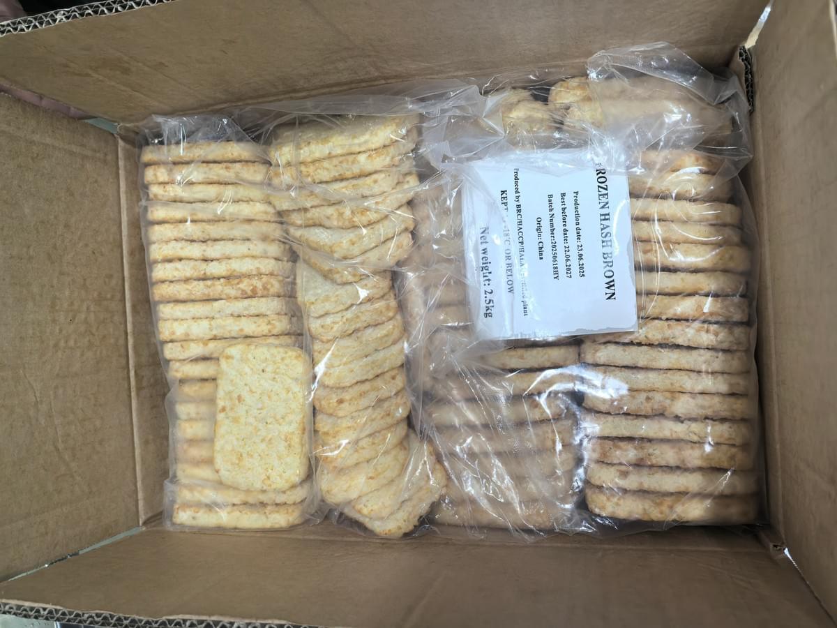 Frozen Hash Brown Patties Supplier Manufacture China