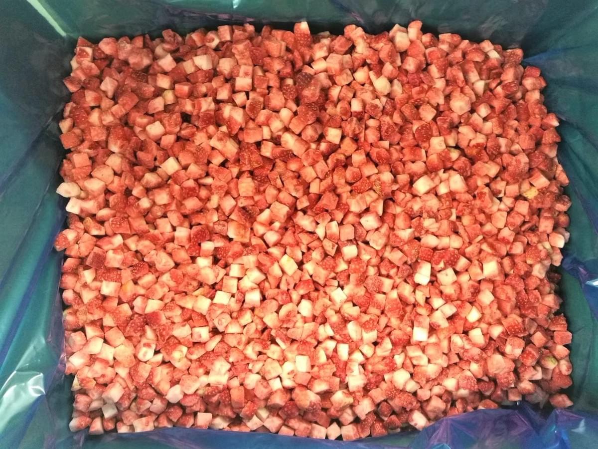 IQF Frozen Diced Strawberries Manufacture