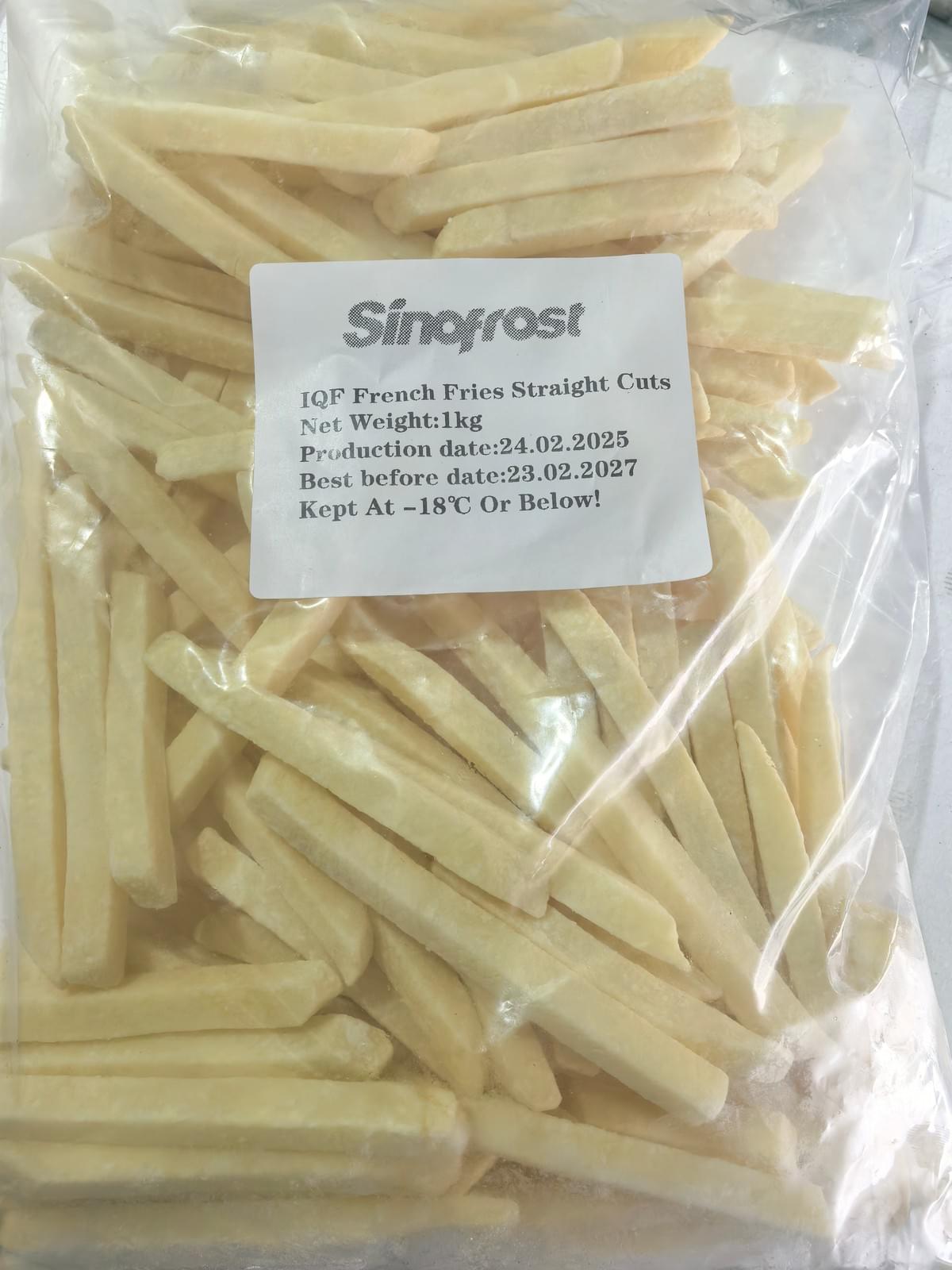 Frozen Straight Cut French Fries Supplier 