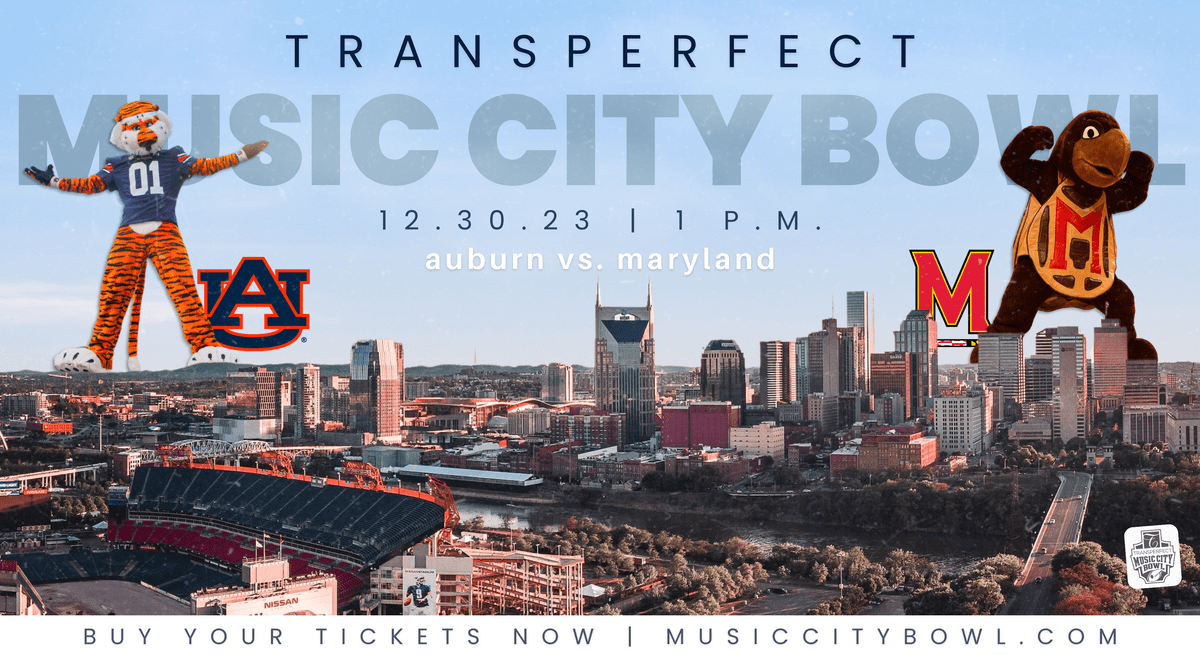 Auburn to Play Maryland in the 2023 TransPerfect Music...