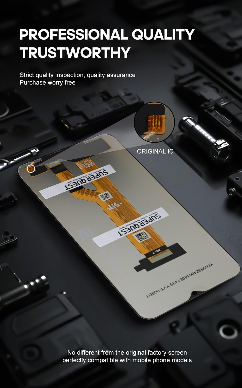 SUPER QUEST SOR Replacement Display Mobile Phone Lcd Display Touch Screen for X6A X5PRO X5 PLUS