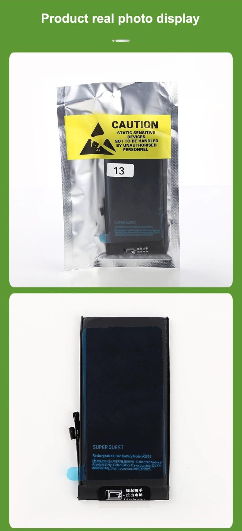 SUPER QUEST 3227mAh High Performance Phone Batteries for iphone13
