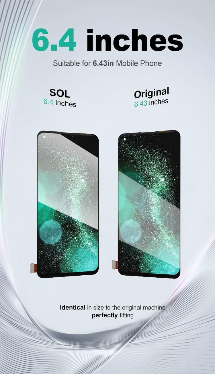 SUPER QUEST SOL Pantalla Display Touch Screen Mobile Phone for OP Reno5(5G) 