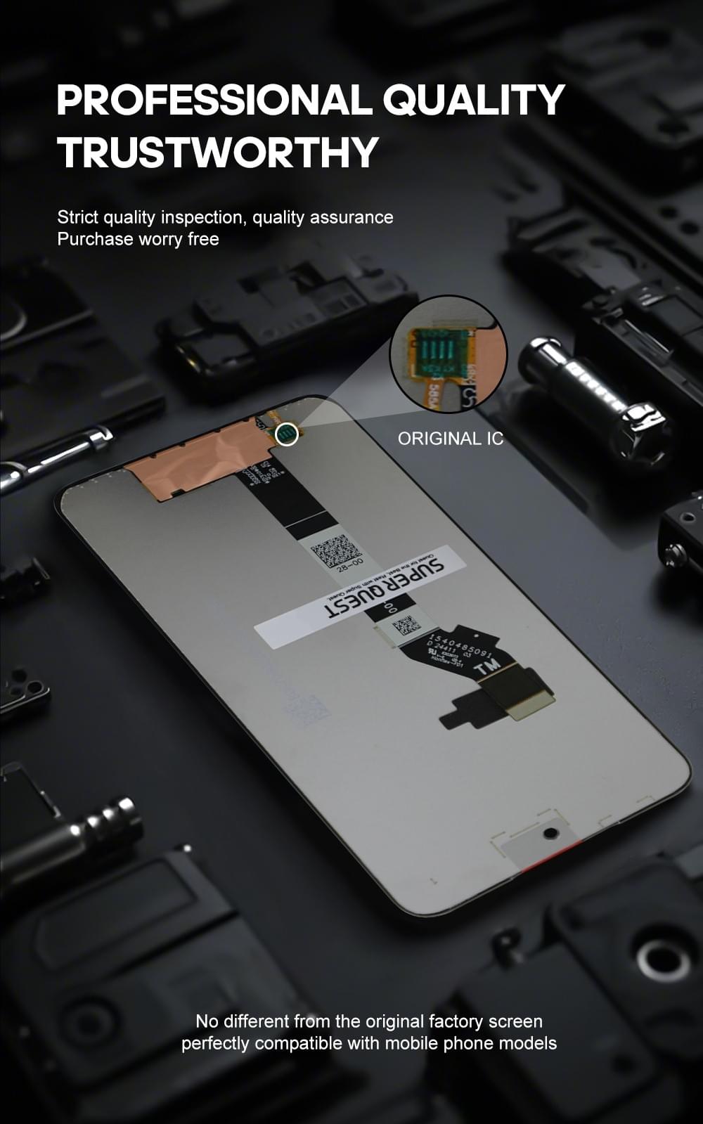 SUPER QUEST SOR LCD Display Touch Screen Digitizer Assembly for MT G15