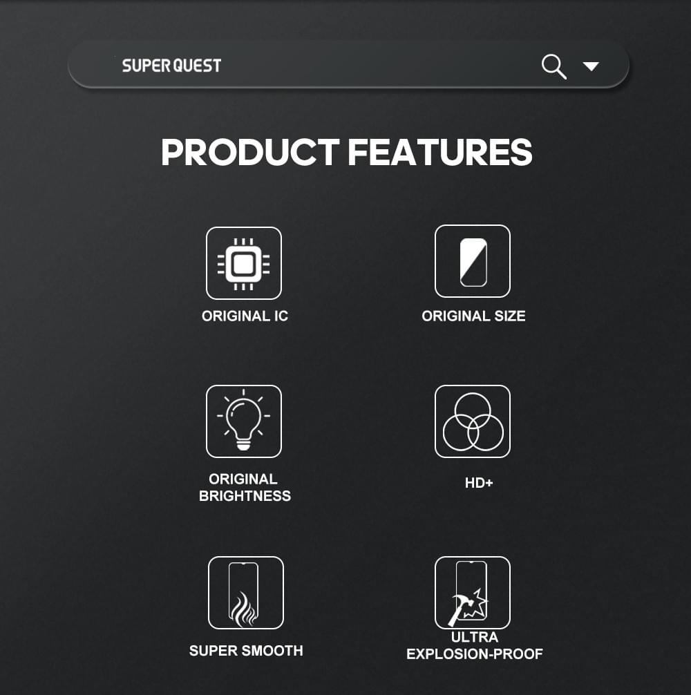 SUPER QUEST SOR Cell Phones Screen for OP K9S/FOR REALME 9PRO FOR REALME Q5/Q3s/Q3t/nordce2 lite/k10