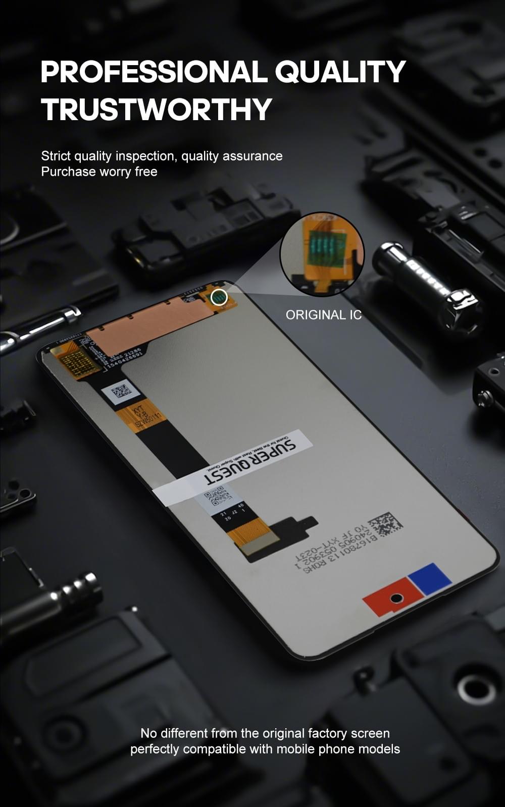 SUPER QUEST SOR Mobile Phone Lcd Display 100% Test for MT EDGE 2021
