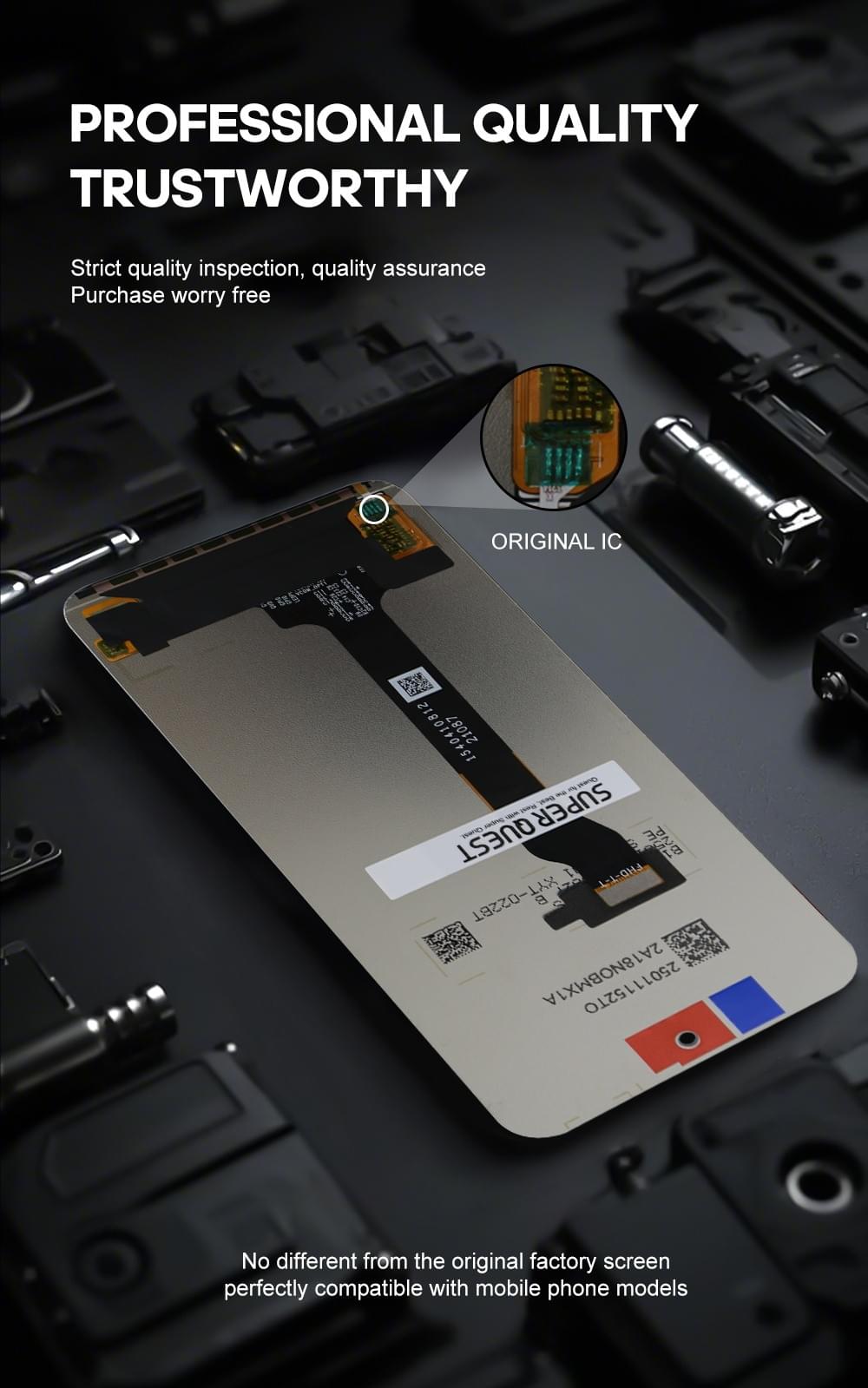 SUPER QUEST SOR Lcd Screen Display Replacement for X20 SE/NOVA 8 SE/MM10/PLAY 5T PRO