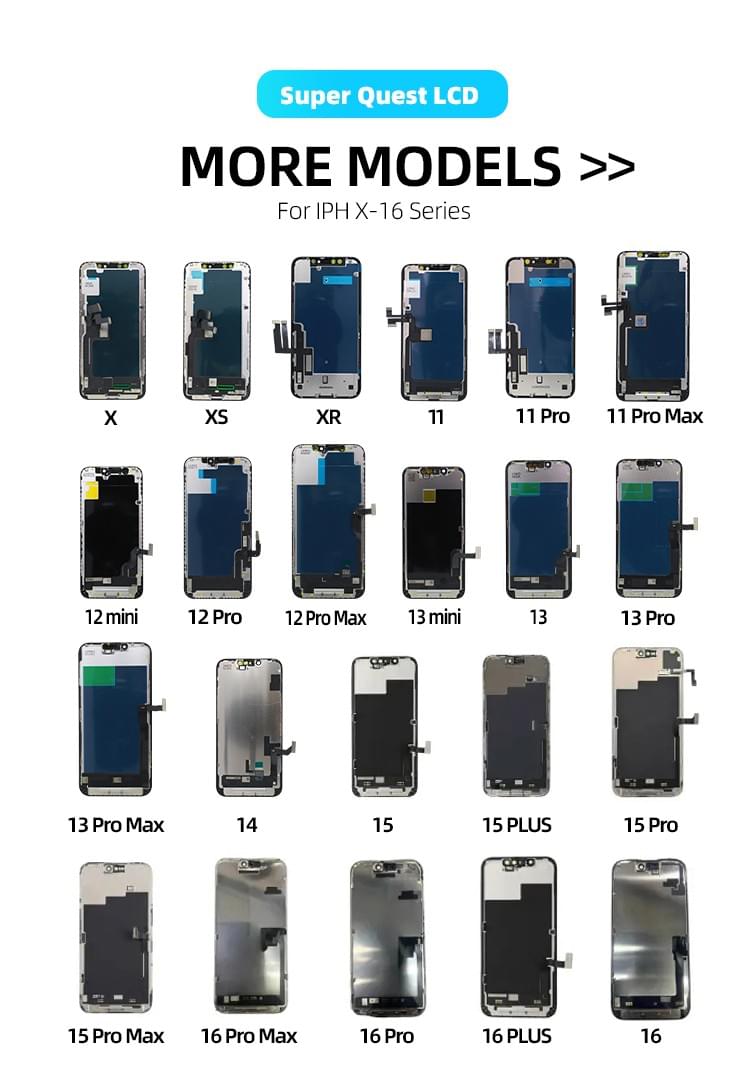SUPER QUEST SOR LCD Digital Touch Screen Display Assembly Replace for Iphone 12Mini 12 Pro 12Pro Max