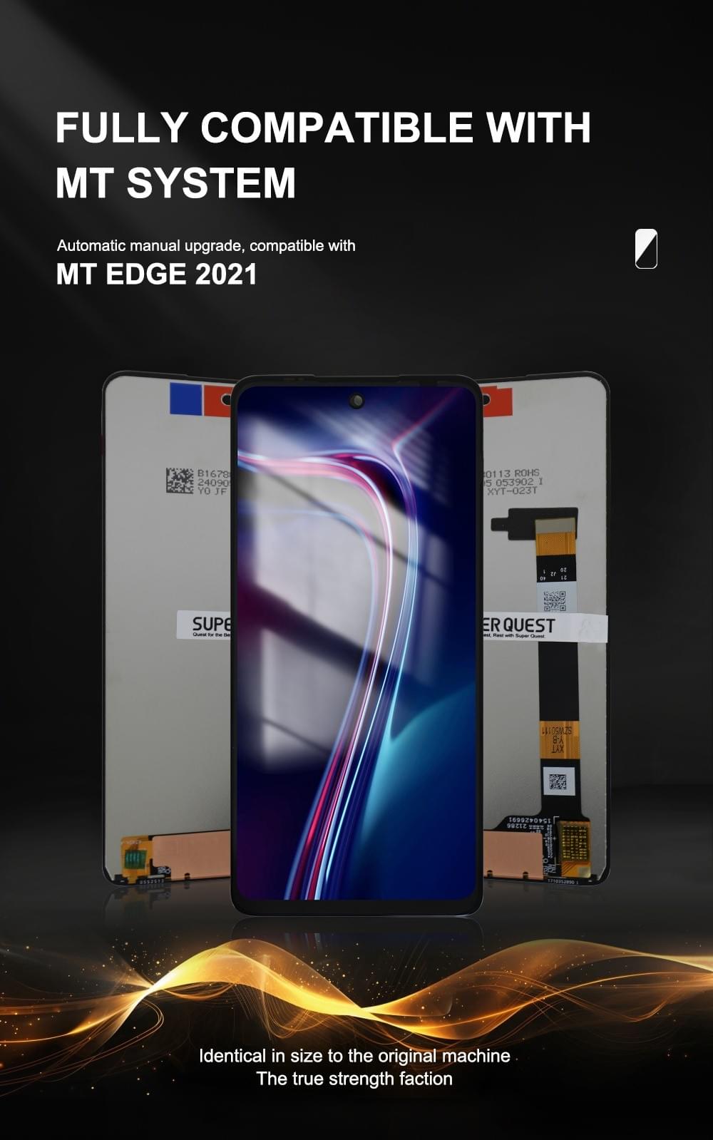 SUPER QUEST SOR Mobile Phone Lcd Display 100% Test for MT EDGE 2021
