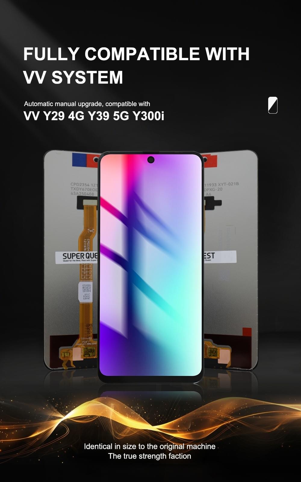 SUPER QUEST SOR Mobile Phone Display Portable Lcd Screen Replacement for Y29 4G Y39 5G Y300i