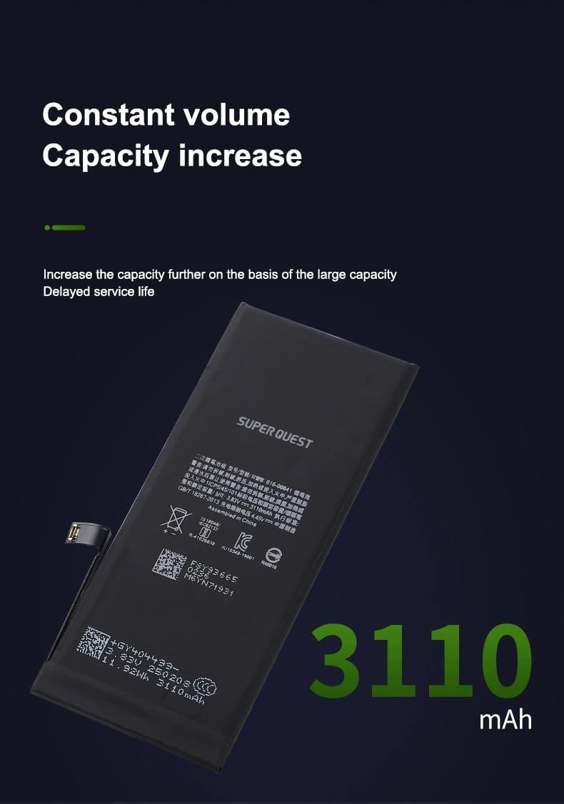 SUPER QUEST High Quality Phone Battery Replacement for iphone11