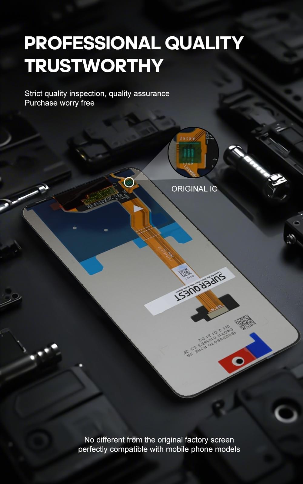SUPER QUEST SOR Mobile Phone Replacement LCDs Screen Digitizer for REALME C75
