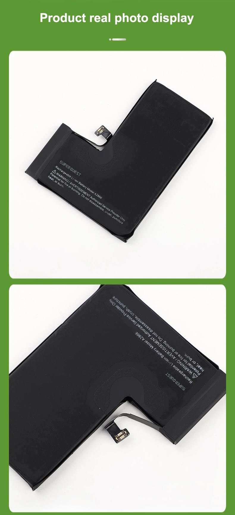 SUPER QUEST 3200mAh Good Capacity Mobile Phone Battery Lithium Replacement for iphone14 Ppr