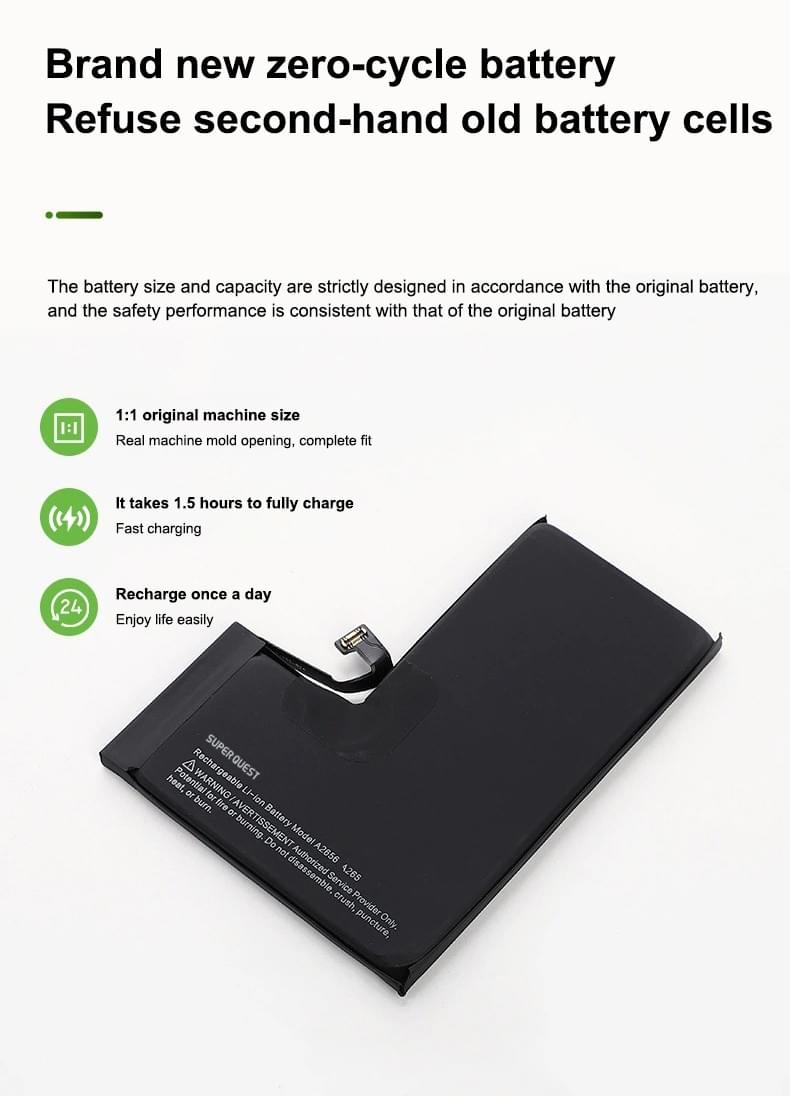SUPER QUEST 3095mAh Professional Mobile Phone Replacement Battery for iphone13 pro