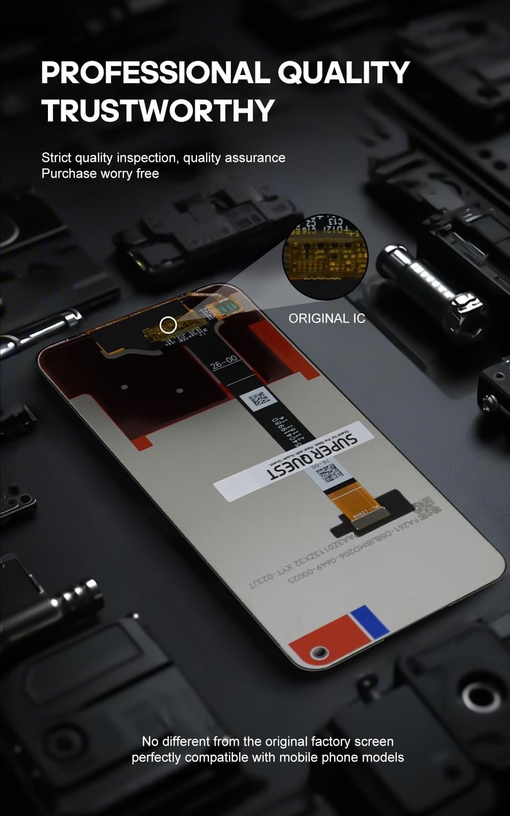 SUPER QUEST SOR Display Lcd Screen for OPPO A93S /V13/ Q3i/FOR REALME8 5G/ K9X