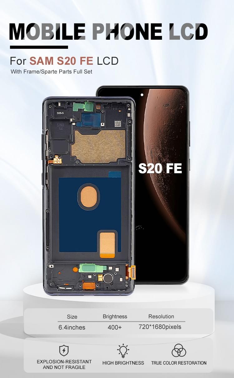 SUPER QUEST SOL High Quality Original Display LCD Touch Screen For Samsung SAM S20 FE