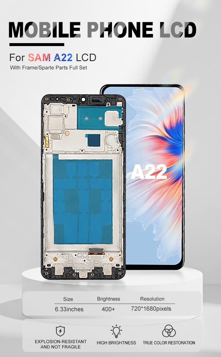 SUPER QUEST SOL Replacement Original Screen Display for SAM A22