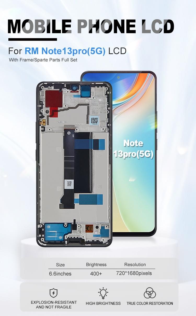SUPER QUEST SOL LCD Display Screen Touch Panel Digitizer for RM Note13pro(5G)