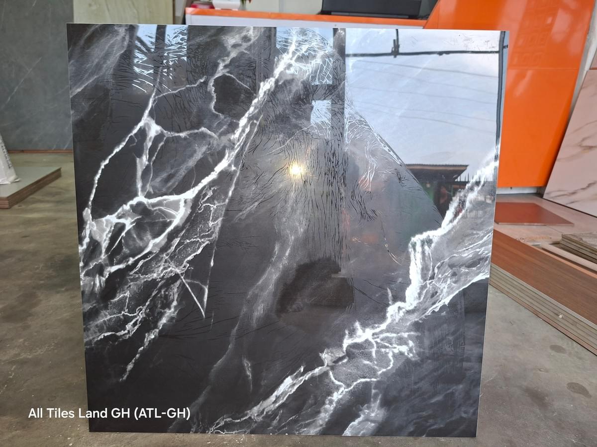 Imperial Gloss Black 60x60 Porcelain Tile