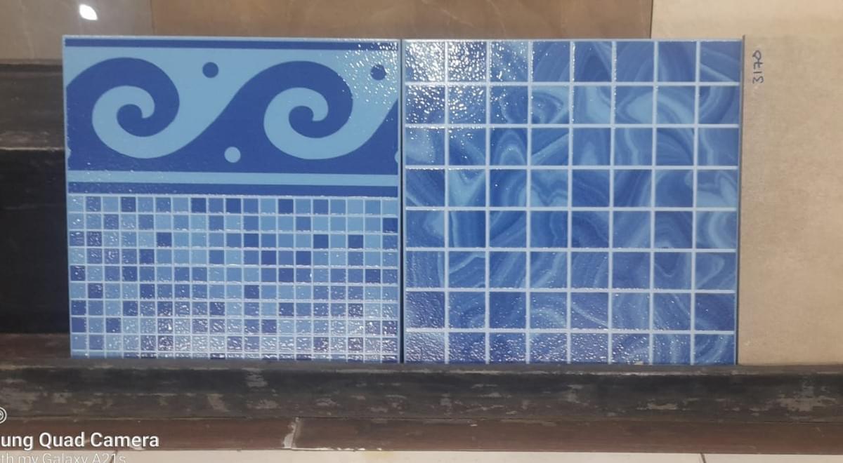 AquaLuxe Spanish Pool Tile 33.3 x 33.3 cm – Premium Water-Resistant Tiles for Swimming Pools
